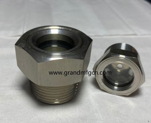NPT 1/4 inch pump lubrication system Oil sights Vaccum pump SS304-Oil-level-sight-glass oil-level-indicatior oil gauge