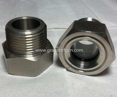 NPT1 1/2&quot; stainless steel SS316 SS304 observation evaporator oil level sight glasses OEM service no finishing