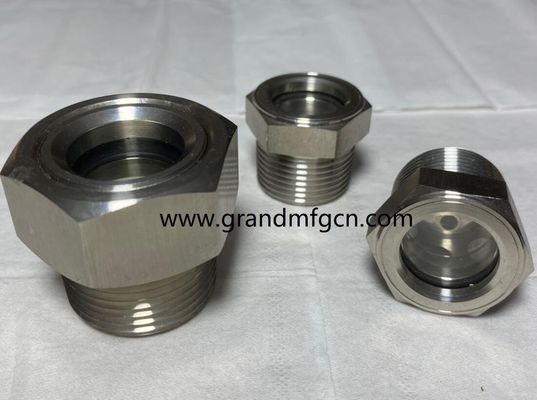 Metric thread M22x1.5 stainless steel 304 knob type oil level indicator fluid sight glass sight window oil level gauges