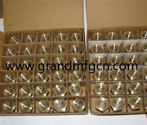 M42x1.5 Brass blower lubrication system Oil levels Hex screw-in Oil level sight glass oil level gauge indicatiors