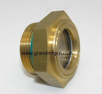 UNF1 1/2&quot; oil level sight with hexagon nut for oil level checking Oil level sight glass oil level gauge indicatiors
