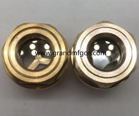 UNF3/4&quot; oil level sight with hexagon nut for tank oil level checking Oil level sight glass oil level gauge indicatiors