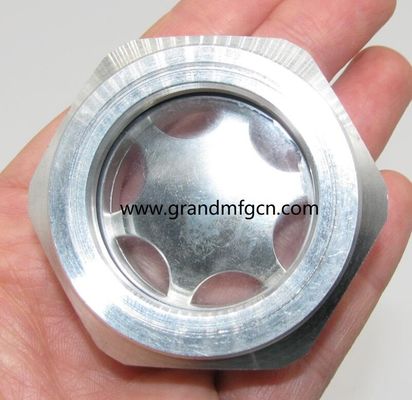 high pressure G1 1/4&quot; 6061 aluminum reducer oil sight glass oil level indicator fluid level gauge OEM and ODM service