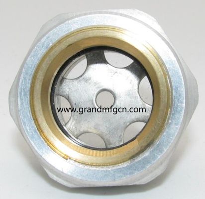M36X1.5 Aluminum blower lubrication system Oil levels Hex screw-in Oil level sight glass oil level gauge indicatiors
