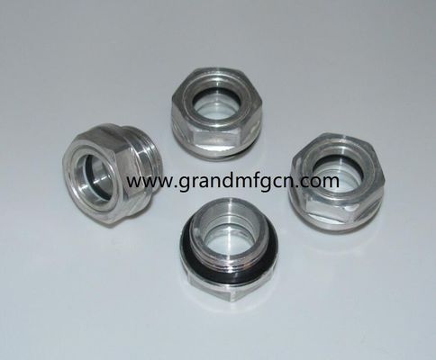 M22 corrosion resistant aluminum sewing machin sight gauge indicators Oil level sight glass oil level gauge indicatiors