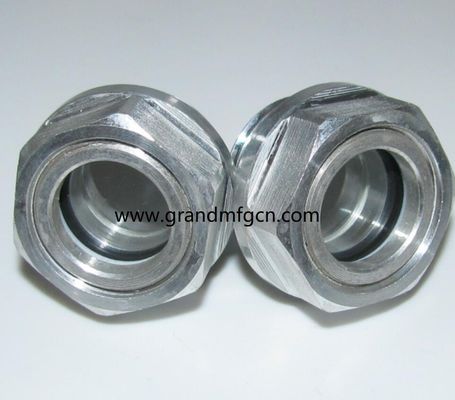 G1 1/4&quot; Aluminum blower lubrication system Oil levels Hex screw-in Oil level sight glass oil level gauge indicatiors