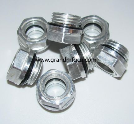 G2&quot; Aluminum blower lubrication system Oil levels Hex screw-in Oil level sight glass oil level gauge indicatiors