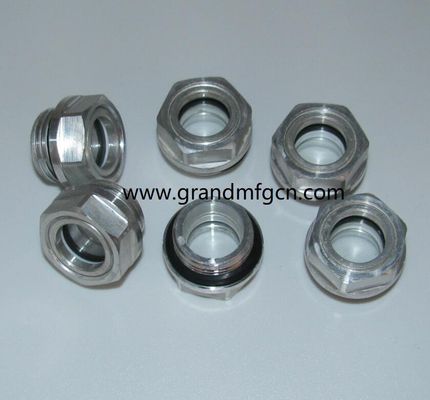 M22 corrosion resistant aluminum sewing machin sight gauge indicators Oil level sight glass oil level gauge indicatiors