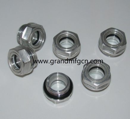 M52X1.5 Aluminum blower lubrication system Oil levels Hex screw-in Oil level sight glass oil level gauge indicatiors