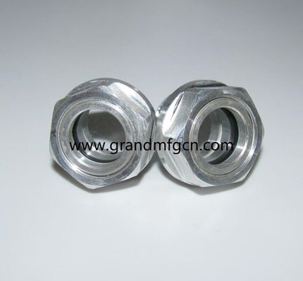 M33X1.5 M27X1.5 aluminum anodizing color sight glass hex screw-in Oil level sight glass oil level gauge indicatiors