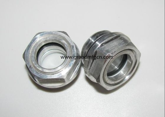 G1 1/2&quot; Aluminum blower lubrication system Oil levels Hex screw-in Oil level sight glass oil level gauge indicatiors