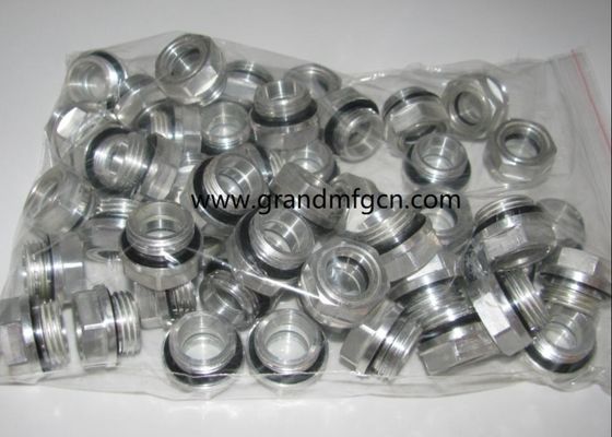 M16X1.5 Aluminum blower lubrication system Oil levels Hex screw-in Oil level sight glass oil level gauge indicatiors M18