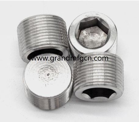 4 inch stainless steel 304 316 316L hex plugs precision machined part accessories custom ss304 fittings OEM