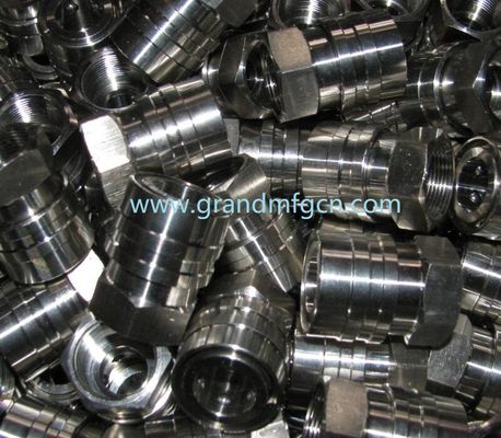 stainless steel SUS304 hexagon plugs precision turned parts SS304 fitting accessories