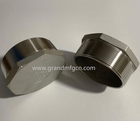 stainless steel SUS304 hexagon plug SS304 precision turned parts SS304 fitting accessories