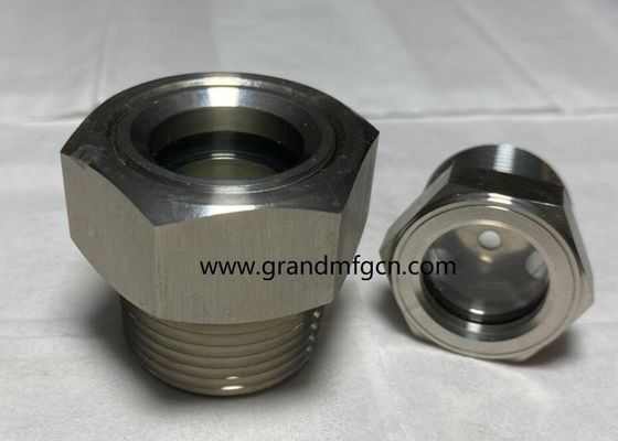 NPT 2inch pump lubrication tank Oil levels surge tank SS304-Oil-level-sight-glass oil-level-gauge-indicatiors