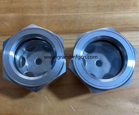 Metric thread M22 M24 M26 M27 M30X1.5 quality stainless steel bulls eye hexagon sight glasse for industrial PUMPS