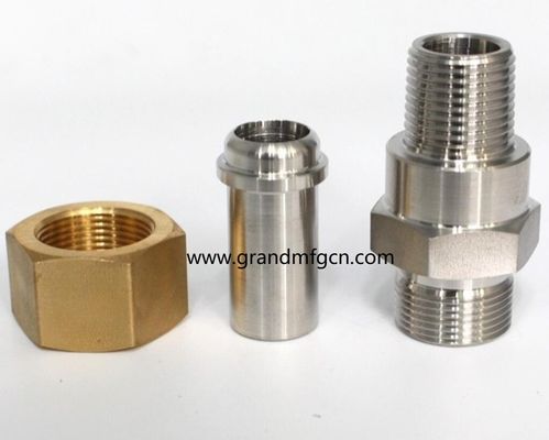 stainless steel SUS304 SUS316 Machined connectors custom precision turned part accessories