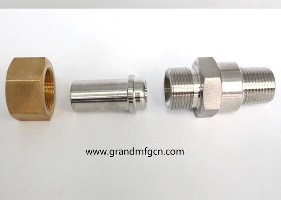 stainless steel 304 custom precision machined part accessories custom ss304 fittings OEM SS304 connectors
