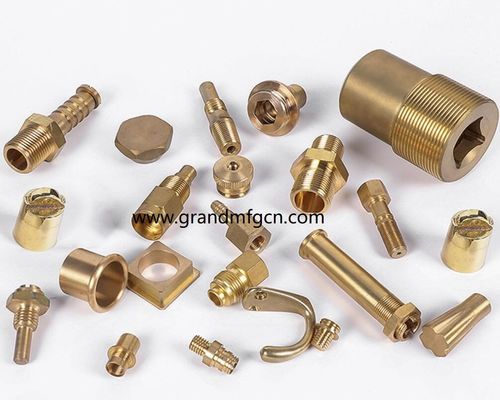 custom precision metal machined parts quality brass turned parts NPT male thread connectors brass fittings