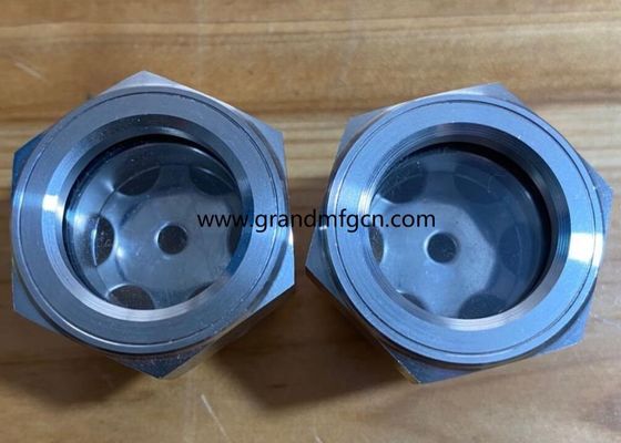 M33M27X1.5 corrosion resistant blower SS304 site glass hex screw-in Oil level sight glass oil level gauge indicatiors