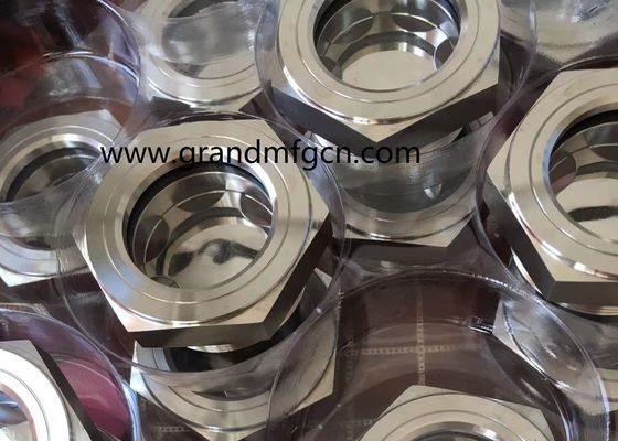 NPT1 1/2&quot; stainless steel SS316 SS304 observation evaporator oil level sight glasses OEM service no finishing