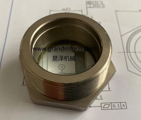 M33x1.5 M36x1.5 refrigeration equipment fused steel sight glass fused sight window oil sight glass manufacturer China