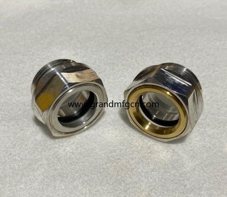 M22 corrosion resistant aluminum sewing machin sight gauge indicators Oil level sight glass oil level gauge indicatiors