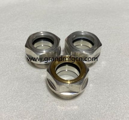 M22 corrosion resistant aluminum sewing machin sight gauge indicators Oil level sight glass oil level gauge indicatiors
