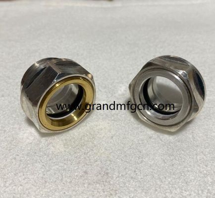 M22 corrosion resistant aluminum sewing machin sight gauge indicators Oil level sight glass oil level gauge indicatiors