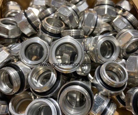 M22 corrosion resistant aluminum sewing machin sight gauge indicators Oil level sight glass oil level gauge indicatiors
