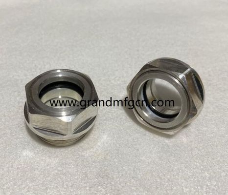 M22 corrosion resistant aluminum sewing machin sight gauge indicators Oil level sight glass oil level gauge indicatiors