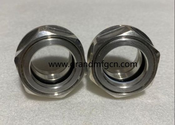 Metric thread M22 M24 M26 M27 M30X1.5 quality stainless steel bulls eye sight glass aluminu levels for industrial PUMPS
