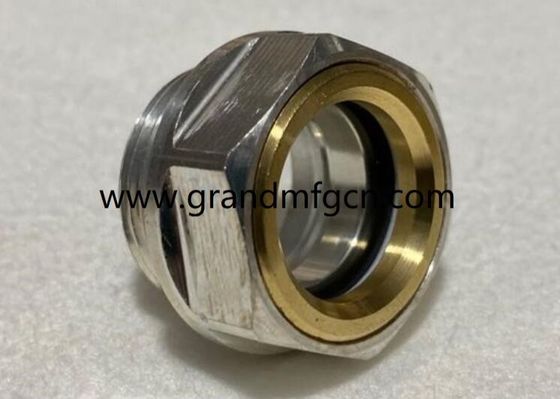 Metric thread M22 M24 M26 M27 M30X1.5 quality stainless steel bulls eye sight glass aluminu levels for industrial PUMPS