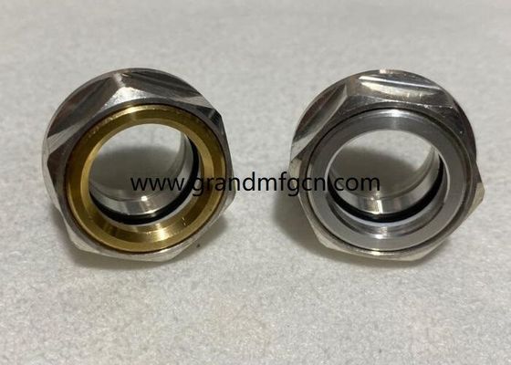 Metric thread M22 M24 M26 M27 M30X1.5 quality stainless steel bulls eye sight glass aluminu levels for industrial PUMPS