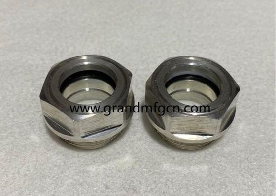G1/2”corrosion resistant blower aluminum oil levels hex screw-in Oil level sight glass oil level gauge indicatiors