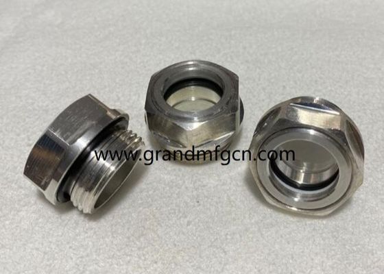 G3/4”corrosion resistant blower aluminum oil levels hex screw-in Oil level sight glass oil level gauge indicatiors