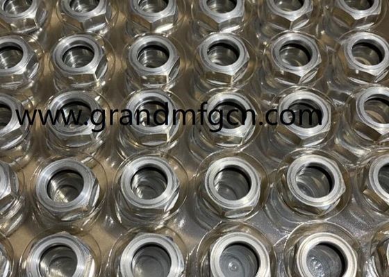 M28M27X1.5 corrosion resistant blower aluminum site glass hex screw-in Oil level sight glass oil level gauge indicatiors