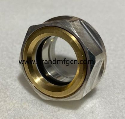 G3/4”corrosion resistant blower aluminum oil levels hex screw-in Oil level sight glass oil level gauge indicatiors
