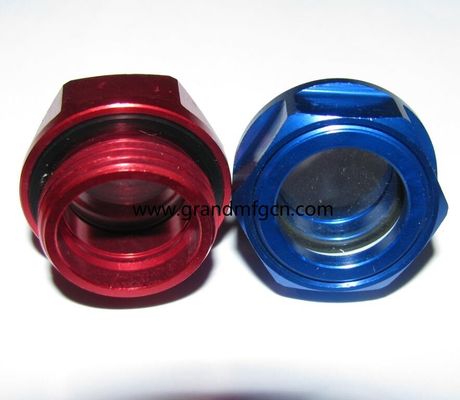 G1/4”3/8&quot; blower anodizing aluminum oil levels hex screw-in Oil level sight glass oil level gauge indicatiors