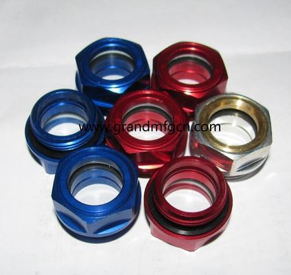 G1/4”3/8&quot; blower anodizing aluminum oil levels hex screw-in Oil level sight glass oil level gauge indicatiors