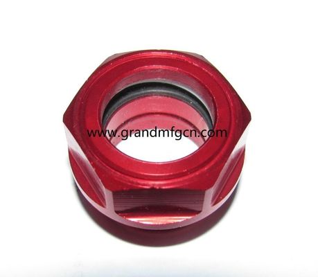 high pressure G1 1/4&quot; 6061 aluminum reducer oil sight glass oil level indicator fluid level gauge OEM and ODM service