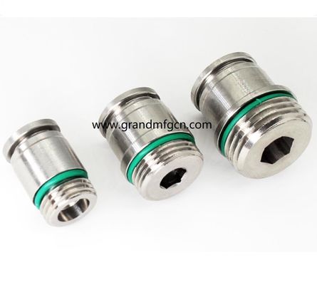 stainless steel 304 316 barb connection fittings custom precision machined part accessories