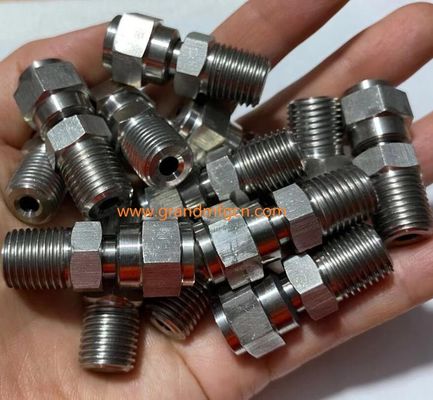 stainless steel 304 316 barb connection fittings custom precision machined part accessories