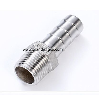 stainless steel 304 316 barb connection fittings custom precision machined part accessories