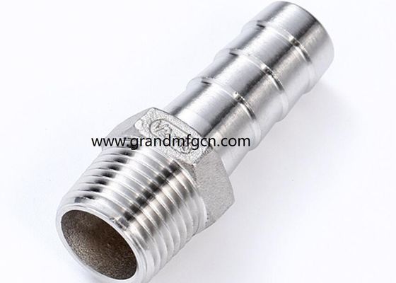 stainless steel 304 316 barb connection fittings custom precision machined part accessories