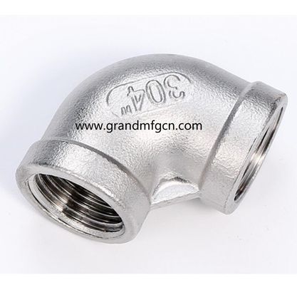 stainless steel 304 316 custom precision machined part accessories ss304 elbow fittings OEM NPT SS304 connectors