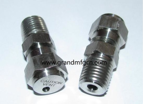 NPT1/4 inch stainless steel 316 release valve withstand 2800PSI pressure in stock custom precision machined part