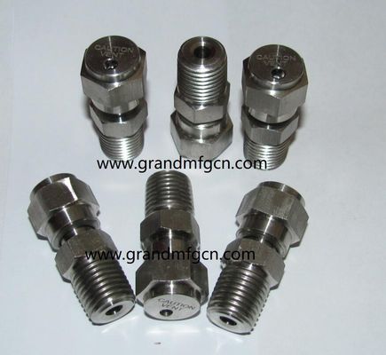 NPT1/4 inch stainless steel 316 release valve withstand 2800PSI pressure in stock custom precision machined part