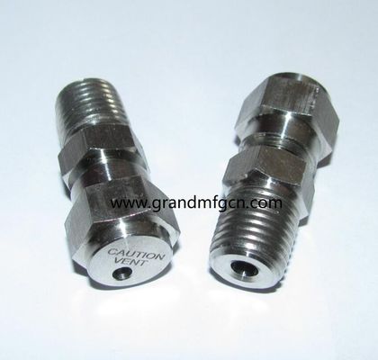 NPT1/4 inch stainless steel 316 release valve withstand 2800PSI pressure in stock custom precision machined part